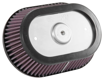 Filtro de aire personalizado universal K&amp;N - Forma ovalada 9.313 pulgadas de diámetro exterior / 2.375 de altura