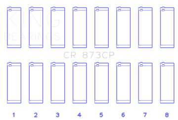 King Engine Bearings GENERAL MOTORS 379, 395 16v (Size +.25) Rod Bearing Set