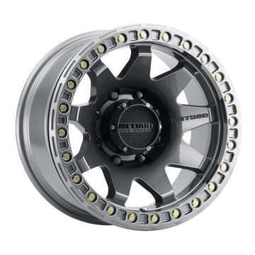 Método MR108 17x9 -44 mm Offset 8x6,5 130,81 mm CB Titanio brillante con rueda BH-H24125-38