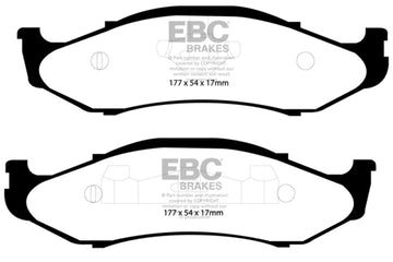 EBC 97-99 Jeep Cherokee 2.5 82 mm de alto rotores Pastillas de freno delanteras Yellowstuff