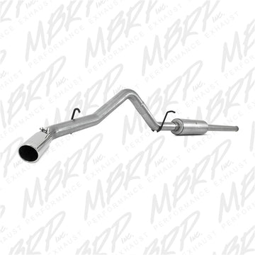 MBRP 14 Chevy/GMC 1500 Silverado/Sierra 4.3L V6/5.3L V8 Salida de un solo lado AL Escape trasero de gato de 3 pulgadas