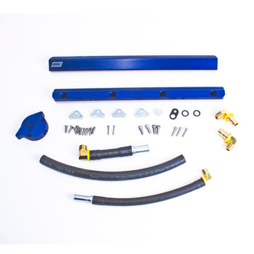 BBK 86-93 Mustang 5.0 Kit de riel de combustible de aluminio Billet de alto flujo