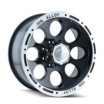 ION Type 174 15x8 / 5x114.3 BP / -27mm Offset / 83.82mm Buje Negro/Rueda Mecanizada