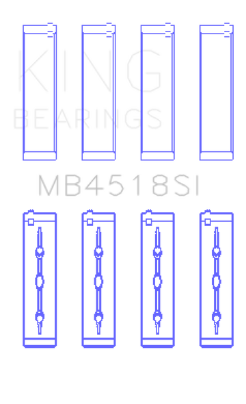 King Engine Bearings 11-20 Chrysler 300 / Dodge Grand Caravan (Size +0.25mm) Main Bearing Set