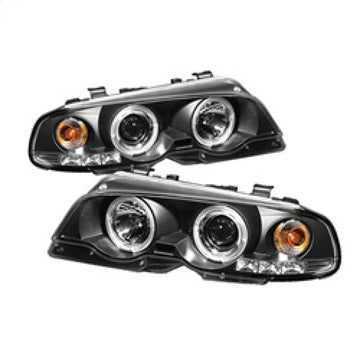 Spyder BMW E46 Serie 3 00-03 2DR 1PC Proyector Faros delanteros LED Halo LED Negro PRO-YD-BMWE46-2D-HL-BK