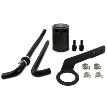 Mishimoto 2018+ Honda Accord 2.0T Lata de captura de aceite con deflectores Lado PCV - Negro