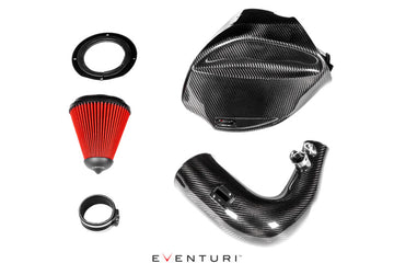 Sistema de admisión de carbono negro Eventuri BMW G20 B48 - Después de noviembre de 2018