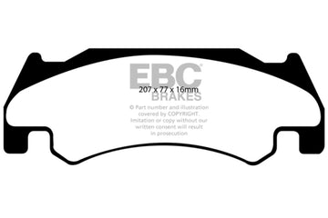 EBC 05-06 Dodge Ram SRT-10 8.3 Pastillas de freno delanteras Yellowstuff