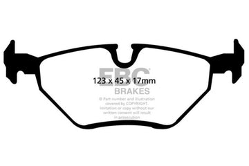EBC 99-02 BMW Z3 2.5 Pastillas de freno traseras Yellowstuff