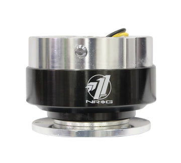 NRG Quick Release Gen 1.5 - Cuerpo plateado / Anillo cromado negro