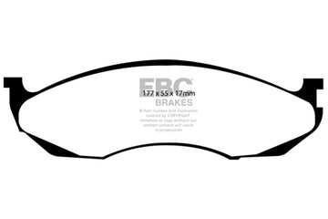EBC 90-91 Jeep Cherokee 2.5 4WD Pastillas de freno delanteras Greenstuff