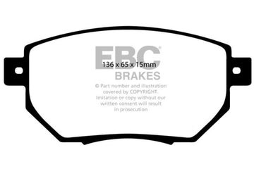 EBC 03-05 Infiniti FX35 3.5 Pastillas de freno delanteras Yellowstuff