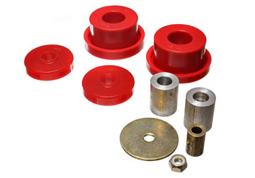 Energy Suspensión 08-10 Chrysler Challenger/07-10 Charger RWD Juego de bujes de montaje de diferencial trasero rojo