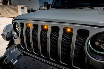 Kit de parrilla LED estilo Oracle Pre-Runner para Jeep Wrangler JL - Ámbar