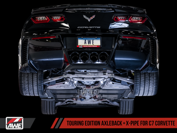 AWE Tuning 14-19 Chevy Corvette C7 Z06/ZR1 (sin AFM) Escape de eje trasero con puntas cromadas