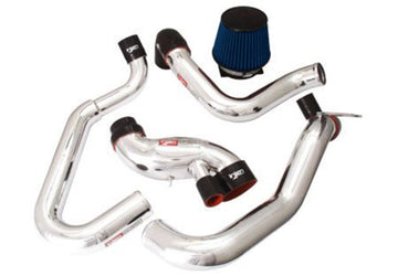 Injen 03-06 Evo 8/9/MR Sistema de admisión de aluminio fundido con tubería de intercooler completa Pulido Short Ram Int
