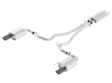 Borla Touring Cat-Back 15 Ford Mustang GT 5.0L V8 MT/AT Tubo de 2.5 pulgadas Punta negra de 4 pulgadas