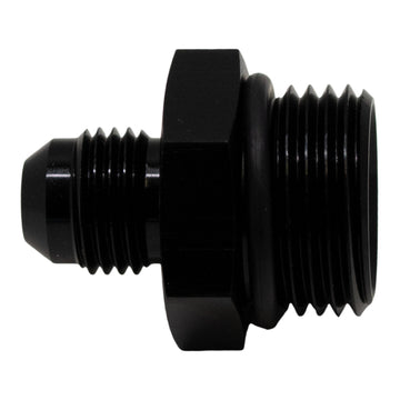 DeatschWerks Adaptador de llamarada 10AN ORB macho a 6AN macho (incluye junta tórica) - Negro mate anodizado