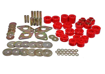 Energy Suspensión 00-02 Toyota 4-Runner 2WD/4WD Juego de bujes de montaje en carrocería roja