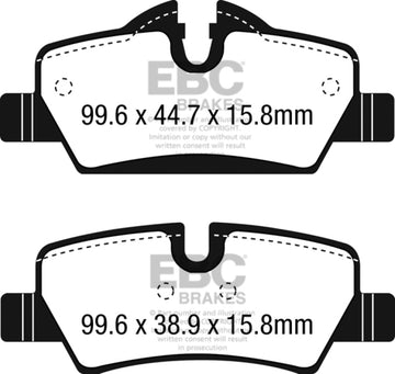Pastillas de freno traseras EBC 14+ Mini Hardtop 1.5 Turbo Cooper Redstuff