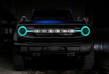 Oracle 21-22 Ford Bronco Kit de faros delanteros con barra DRL - Faros base ColorSHIFT - sin controlador