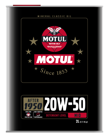 Motul 20W50 Classic Performance Oil - 10x2L