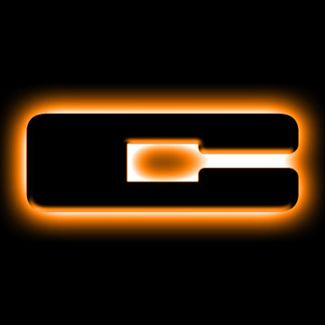 ORACLE Lighting Insignias de letras LED iluminadas universales - Acabado de superficie negro mate - C