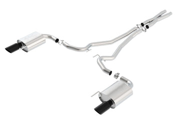 Borla Atak S Cat-Back 15-17 Ford Mustang GT 5.0L V8 MT/AT Tubo de 2.5 pulgadas Punta de 4 pulgadas (cromo negro)