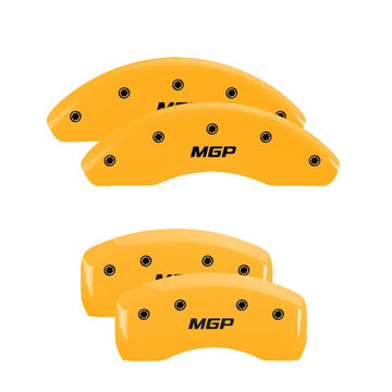 Cubiertas de pinza MGP 4 grabadas en bloque delantero y trasero/Challenger Acabado en rojo plateado ch