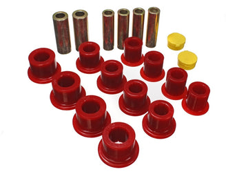 Suspensión energética 00-04 Ford Excursion 4WD / 99-04 F250/F350 4WD Juego de bujes de resorte de hoja delantera roja