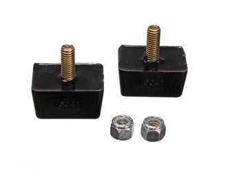 Suspensión energética Univ Blk 7/8 pulgadas de alto x 1-7/8 pulgadas de largo x 1-3/8 pulgadas de ancho Topes de tope rectangulares de perfil bajo (2 unidades)