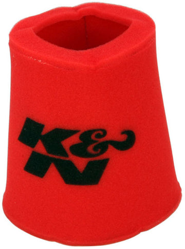 K&amp;N Airforce PreCleaner Envoltura de espuma para filtro de aire rojo cónico redondo, 6 pulgadas de diámetro interior de base x 5 pulgadas de diámetro interior superior x 9 pulgadas de alto