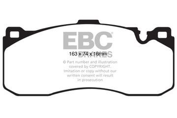 EBC 08-10 BMW 135 3.0 Twin Turbo Redstuff Pastillas de freno delanteras