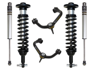 ICON 2015+ Ford F-150 4WD 0-2.63in Sistema de suspensión Etapa 2 con Uca tubular