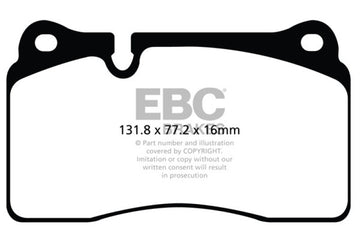 Pastillas de freno delanteras EBC 11-14 Audi TT RS 2.5 Turbo Yellowstuff