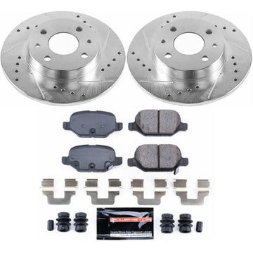 Power Stop 12-18 Fiat 500 Trasero Z23 Evolution Kit de freno deportivo