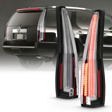 ANZO 2007-2014 Cadillac Escalade luces traseras LED rojo/transparente