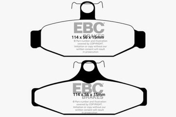 EBC 93-00 Aston Martin Virage 5.3 (AP Caliper) Redstuff Rear Brake Pads