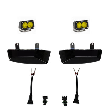 Baja Designs 2019+ Ram 2500/3500 S2 Kit antiniebla para curvas anchas - Ámbar
