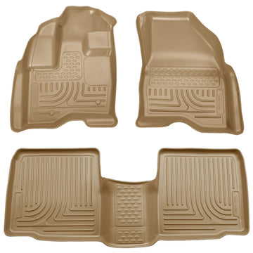 Husky Liners 10-13 Ford Taurus WeatherBeater Combo Revestimientos de piso color canela