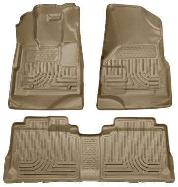 Husky Liners 09-12 Ford Escape/Mazda Tribute (Base/Hybrid) WeatherBeater Combo Revestimientos de piso color canela