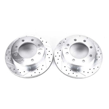 Power Stop 02-06 Chevrolet Avalanche 2500 Rotores traseros perforados y ranurados – Par