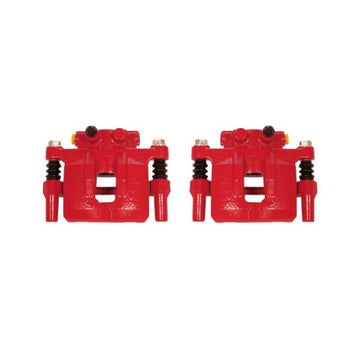 Power Stop 11-14 Chrysler 200 Pinzas traseras rojas con soportes - Par