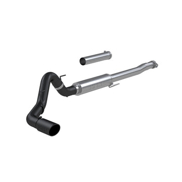 MBRP 2021+ Ford F150 2.7L/3.5L/5.0L 4 pulgadas con respaldo de gato de acero AL recubierto de negro - VERSIÓN DE CARRERA