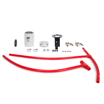 Mishimoto 03-07 Ford 6.0L Powerstroke Kit de filtración de refrigerante - Rojo