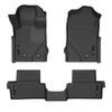 Husky Liners 2021 Ford Bronco 2 puertas Weatherbeater Revestimientos para piso delantero y segundo asiento - Negro