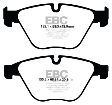 Pastillas de Freno Delanteras EBC 10+ BMW 535i 3.0 Turbo (F10) Redstuff