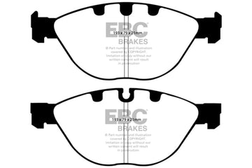 EBC 06-10 BMW M5 5.0 (E60) Pastillas de freno delanteras Redstuff