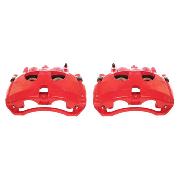 Power Stop 09-10 Dodge Ram 2500 Pinzas delanteras rojas con soportes - Par