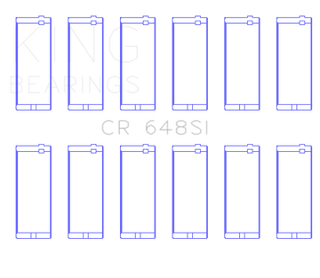 King Engine Bearings Jeep 232CI/242CI/248CI / Rambler 232CI (Size .030) Connecting Rod Bearing Set